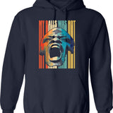Funny Dad Bod Skeleton Shirt - Its Not A Dad Bod Its A Father Figure - Retro Rock Style Gift For Dad Fathers Day Hoodie - Navy