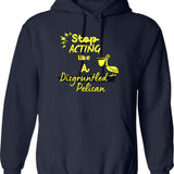 Funny Disc Golf Dad Hoodie - Sarcastic Humor Graphic Hoodie - Navy