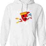Funny Distressed Retro Vintage Ferret Mom Hoodie - White