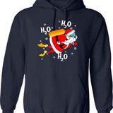 Funny Distressed Retro Vintage Ferret Mom Hoodie - Navy