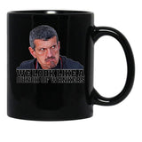 Funny F1 Boss Quote - Guenther Steiner Black Coffee Mug, Gift Coffee Mug - Black