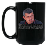 Funny F1 Boss Quote - Guenther Steiner Black Coffee Mug, Gift Coffee Mug - Black