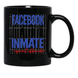 Funny Facebook Jail Inmate Repeat Offender Black Coffee Mug, Gift Coffee Mug - Black