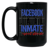 Funny Facebook Jail Inmate Repeat Offender Black Coffee Mug, Gift Coffee Mug - Black