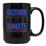 Funny Facebook Jail Inmate Repeat Offender Black Coffee Mug, Gift Coffee Mug