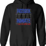 Funny Facebook Jail Inmate Repeat Offender Graphic Pullover Hoodie - Black