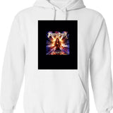 Funny German Shorthaired Pointer Dog Vintage Retro Face Hoodie - White