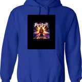 Funny German Shorthaired Pointer Dog Vintage Retro Face Hoodie - Blue