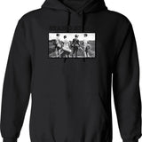 Funny Gift One More Light Vintage Fans Gift Vintage Rock Metal Band Hoodie - Black