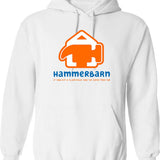 Funny Hammerbarn Graphic Pullover Hoodie - White