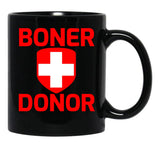 Funny Hubie Halloween Mom Boner Doner Black Coffee Mug, Gift Coffee Mug - Black