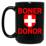 Funny Hubie Halloween Mom Boner Doner Black Coffee Mug, Gift Coffee Mug - Black