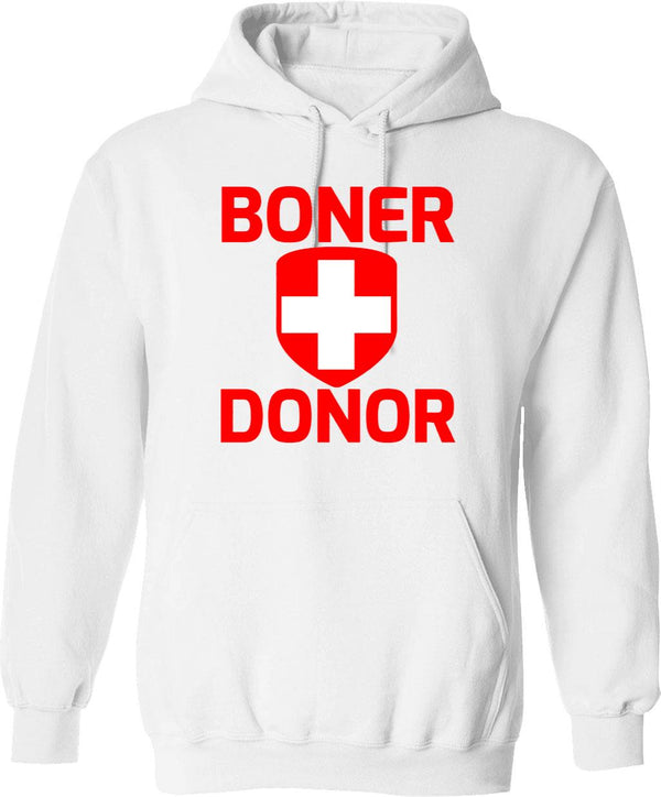 Funny Hubie Halloween Mom Boner Doner Graphic Pullover Hoodie - White