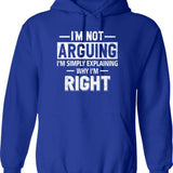Funny Humor Danger Came Hoodie - Sarcastic Humor Graphic Hoodie - Blue
