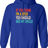 Funny Idioms Not My Circus Not My Monkeys Humorous Sayings Hoodie - Blue