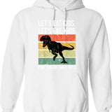 Funny Let That Shit Go Buddha Funny Yoga Meditation Hoodie - White