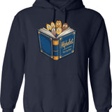 Funny Let's Eat Kids Punctuation Saves Lives Grammar Hoodie - Navy