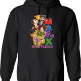 Funny Man Love And Rockets Retro Vintage Hoodie - Black