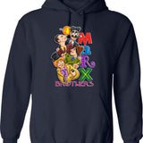 Funny Man Love And Rockets Retro Vintage Hoodie - Navy