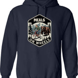 Funny Manual Column Shift Three Speed Transmission 3 Pedals Hoodie - Navy