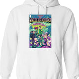 Funny Men Msi Comic Classic Fan Graphic Pullover Hoodie - White