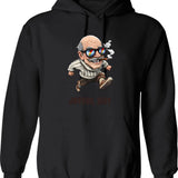 Funny Nutcracker Vintage Christmas Nutcracker Crushing It Hoodie - Black