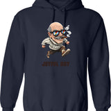 Funny Nutcracker Vintage Christmas Nutcracker Crushing It Hoodie - Navy