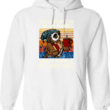 Funny Only Judy Can Judge Me Retro Vintage Hoodie - White