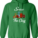 Funny Pontoon Captain Retro Vintage Style Pontoon Boat Hoodie - Green