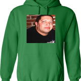 Funny Punktify Sal Vulcano Meme Graphic Pullover Hoodie - Green