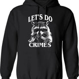 Funny Raccoon Stay Trashy Vintage 90s Hoodie - Black