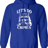 Funny Raccoon Stay Trashy Vintage 90s Hoodie - Blue