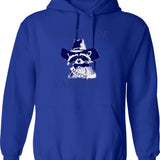 Funny Racoon Let's Do Crimes Cute Trash Animals Men Hoodie - Blue
