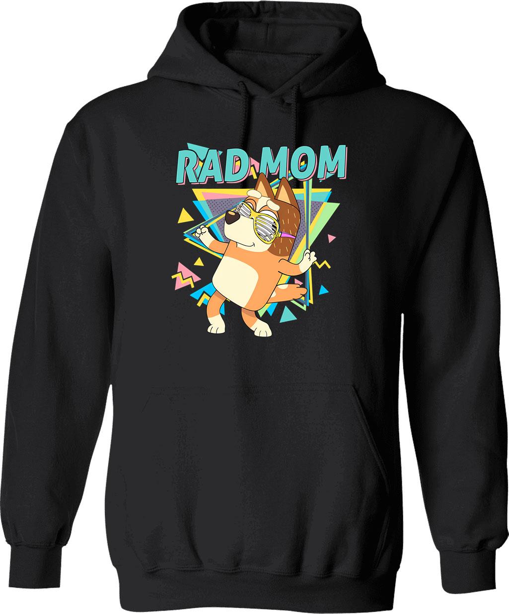 Funny Rad Dad Fathers Day Cool Dad Hoodie - Black