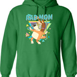 Funny Rad Dad Fathers Day Cool Dad Hoodie - Green