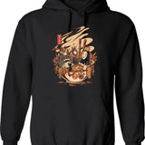 Funny Ramen Hoodie - Sarcastic Humor Graphic Hoodie - Black