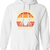 Funny Retro Pilot Goose Hoodie - Sarcastic Humor Graphic Hoodie - White