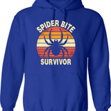 Funny Retro Pilot Goose Hoodie - Sarcastic Humor Graphic Hoodie - Blue
