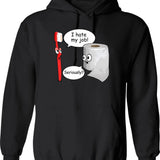 Funny Saying - Close Enough Hoodie - Sarcastic Humor Graphic Hoodie - Black