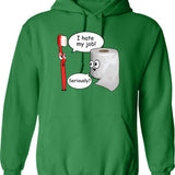 Funny Saying - Close Enough Hoodie - Sarcastic Humor Graphic Hoodie - Green