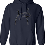 Funny Stay Positive Hoodie - Sarcastic Humor Graphic Hoodie - Navy