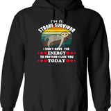 Funny Stop Manga Style Bus Hoodie - Sarcastic Humor Graphic Hoodie - Black