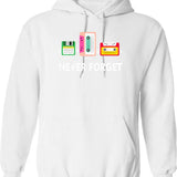 Funny Team Retro Vintage 90s Hoodie - Retro Graphic Cosy Pullover - White
