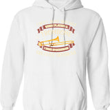 Funny Train Gift Steam Engine Locomotive Railway Gift Hoodie - White