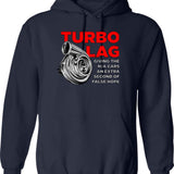 Funny Trucker Hoodie - Sarcastic Humor Graphic Hoodie - Navy