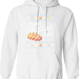 Funny Ugly Hanukkah Sweater Challah At Ya Girl Hoodie - White