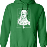 Funny Ugly Hanukkah Sweater Oy To The World Hoodie - Green