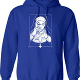 Funny Ugly Hanukkah Sweater Oy To The World Hoodie - Blue