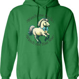 Funny Vintage Stick Figure Style Disc Golf Frisbee Golf Hoodie - Green