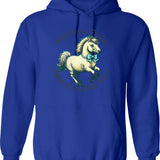 Funny Vintage Stick Figure Style Disc Golf Frisbee Golf Hoodie - Blue